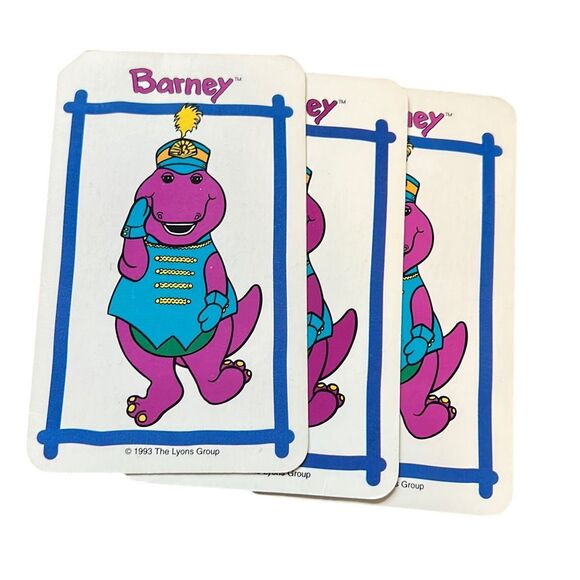 Barney Jumbo Card Game 1993 - Picture 5 of 13